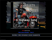 Tablet Screenshot of bulletsandbones.com
